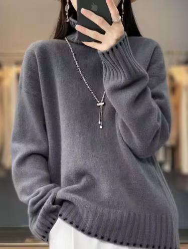 Nadine - Rollkragenpullover mit Loose Fashion