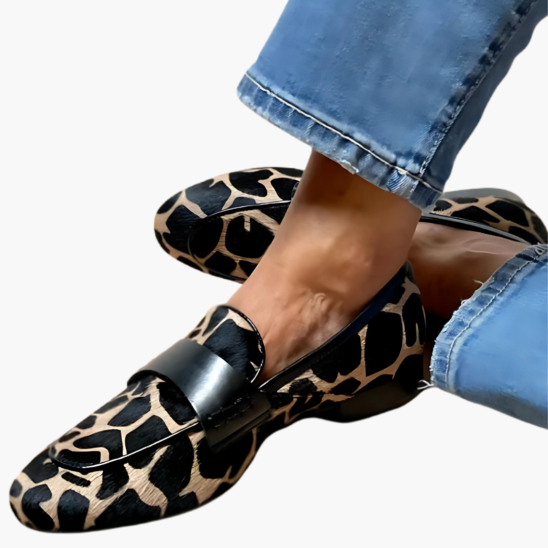Modische Slipper mit Leopardenmuster für Damen