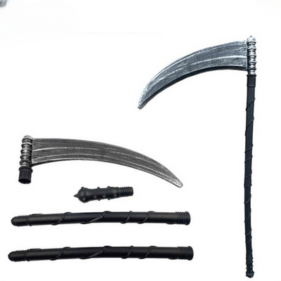 Grimora Set | Zubehör für Halloween-Umhang, Skelettmasken und Sichel