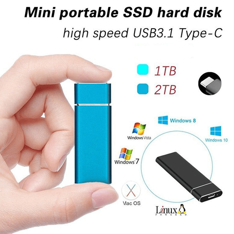 VoltDrive | Ultra Fast Portable External SSD Hard Drive - Schnelle Datenspeicherung