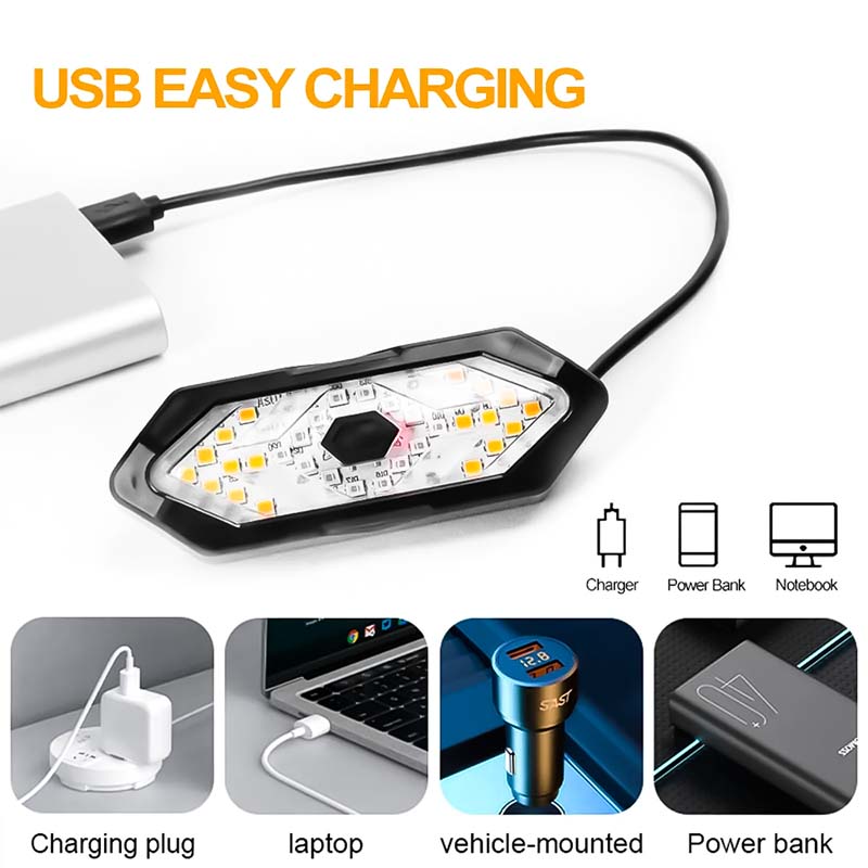 Drahtloses Rücklicht mit Blinkern