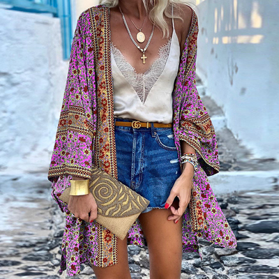 Pauline Laurent | Elegante Boho Strickjacke
