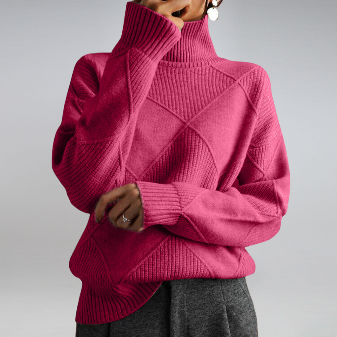 Heidi-Mode | Damen Feinstrick Rollkragenpullover