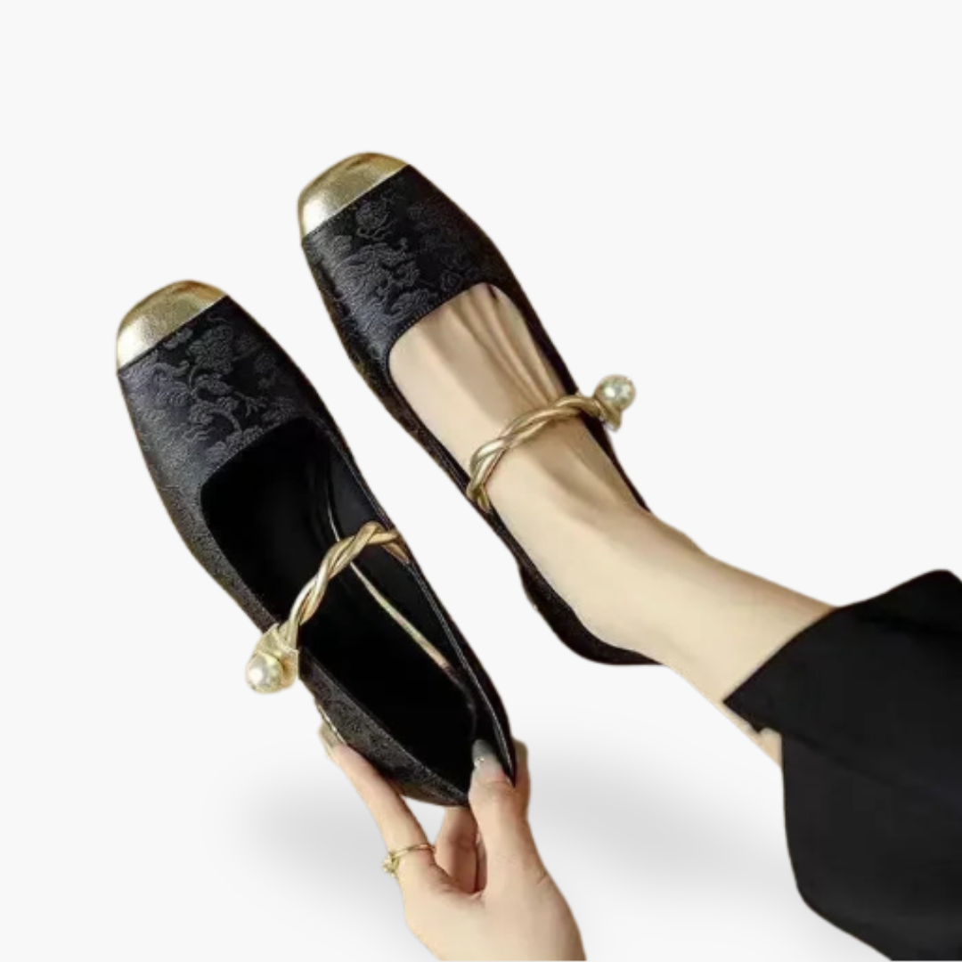 Elegante flache Mary Jane-Schuhe für Damen