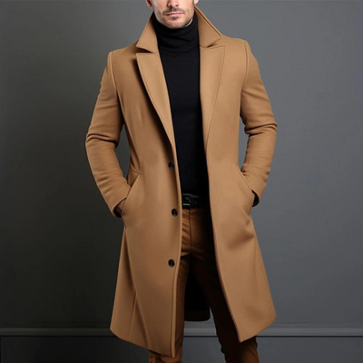 Wim | Stylischer langer Trenchcoat für den Herbst