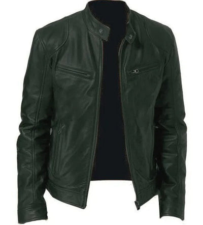Brodie PU-PU Lederjacke mit Stehkragen