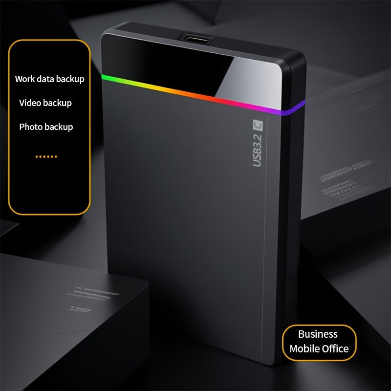 Portabel extern hårddisk USB-C & PD Fast (250 GB-500 GB, för PC, Mac och smarta enheter)