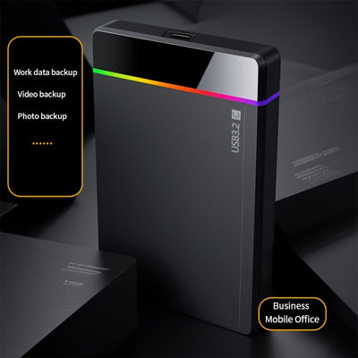 Portabel extern hårddisk USB-C & PD Fast (250 GB-500 GB, för PC, Mac och smarta enheter)