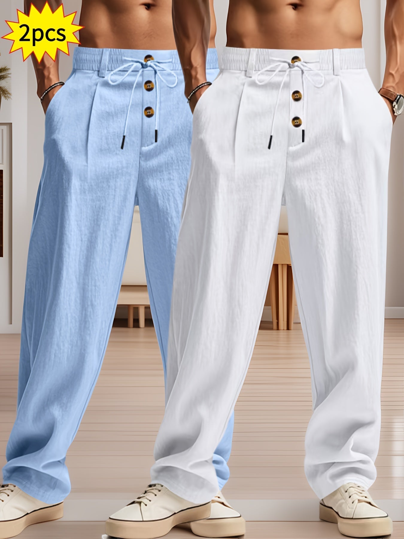 Entspanntes Luxus-Hosen-Set - Komfort und Stil ohne Kompromisse