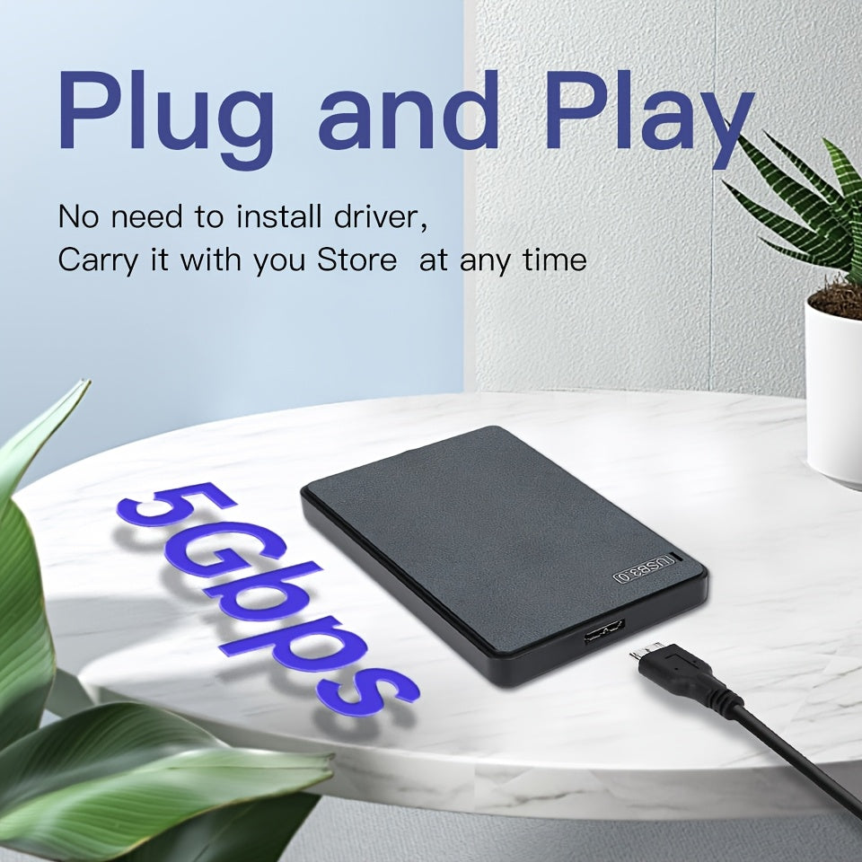 Bärbar extern USB 3.0-hårddisk (160 GB-1 TB, högpresterande hårddisk för fotografer och datorer)