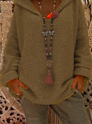 Eleganter und warmer Kapuzenpullover für Frauen