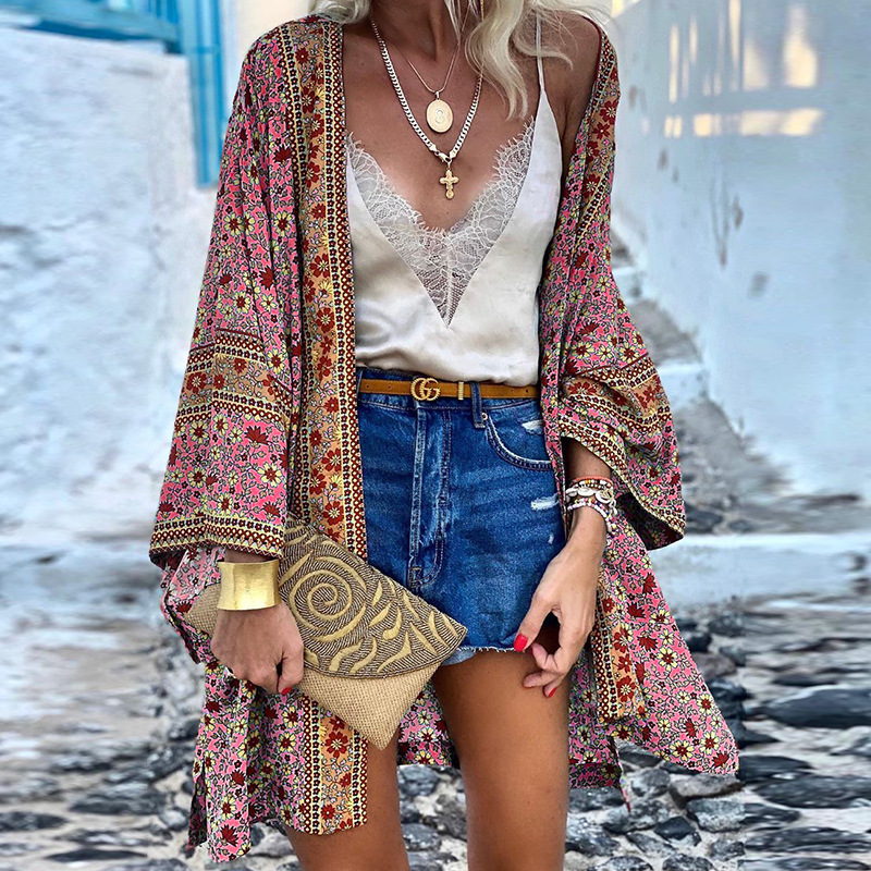 Pauline Laurent | Elegante Boho Strickjacke