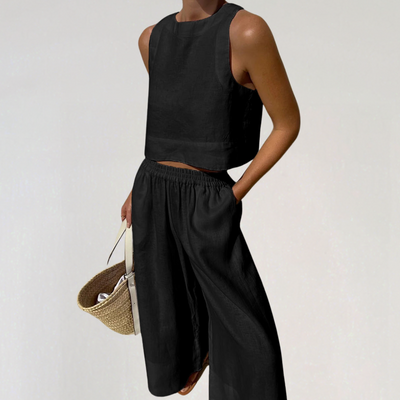 Damen-Loungewear-Set aus natürliche Textur für den Sommer