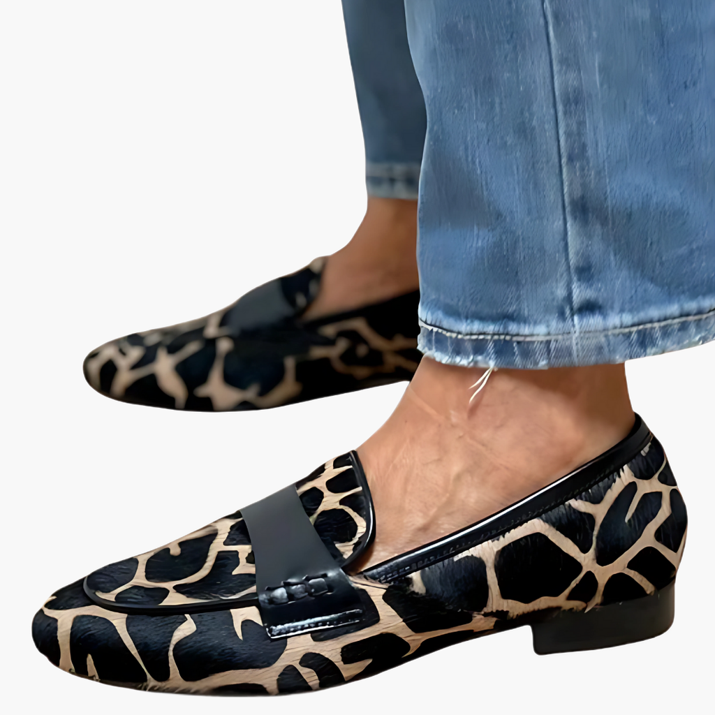 Modische Slipper mit Leopardenmuster für Damen