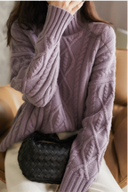 Deveny | Damen High Neck Pullover-Over | Warm