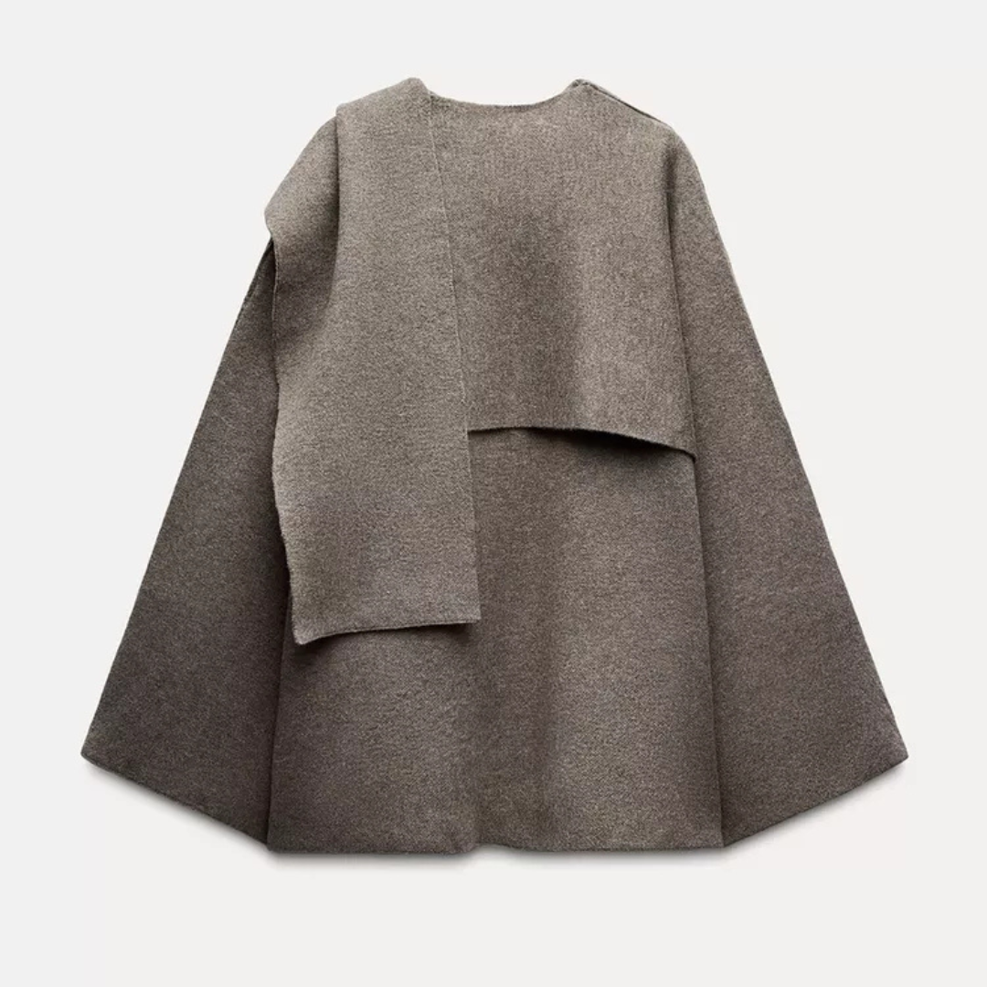 Elegante weiche Damen-Cape-Jacke