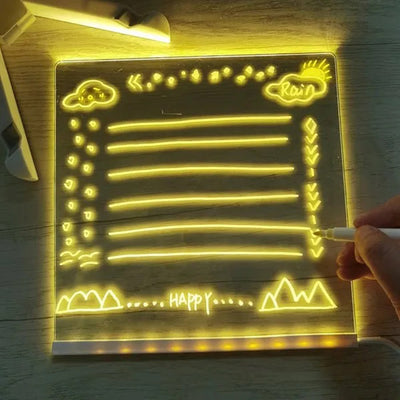 LED-Notizblock mit Farben