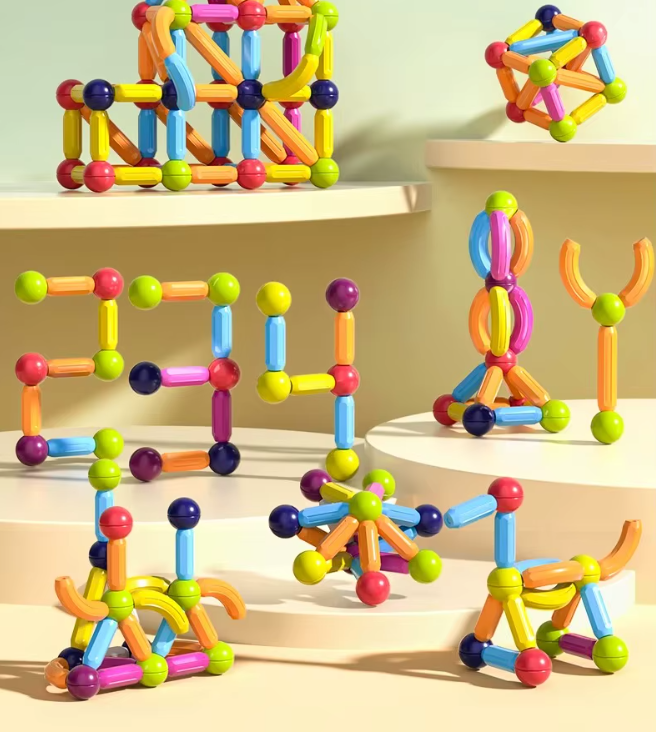 MagnaFun Blocks - Magnetisches Spielzeug für kreatives und pädagogisches Spielen