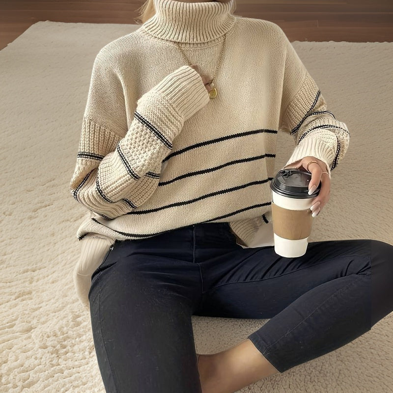 Denise | Warm Damen-Rollkragenpullover