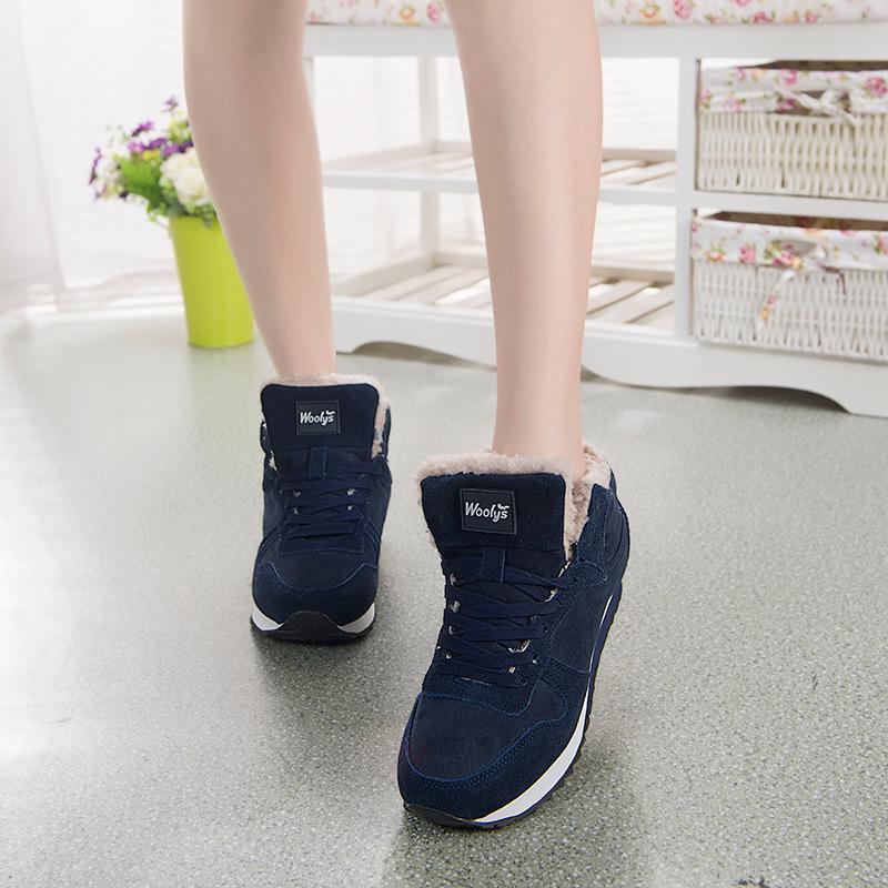 Lässige warme Winterschuhe für Herren – Hohe Sneakers mit Fellfutter