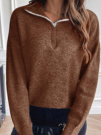 Halbgeschlossener Pullover für Frauen