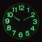 Stille Wanduhr mit Hintergrundbeleuchtung Minimalistisch