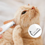 Wasserdichter Hunde- und Katzentrimmer mit LED-Licht und breiter Klinge aus rostfreiem Stahl