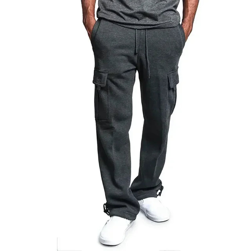 Ultrabequeme Herren-Cargo-Jogginghose aus Fleece
