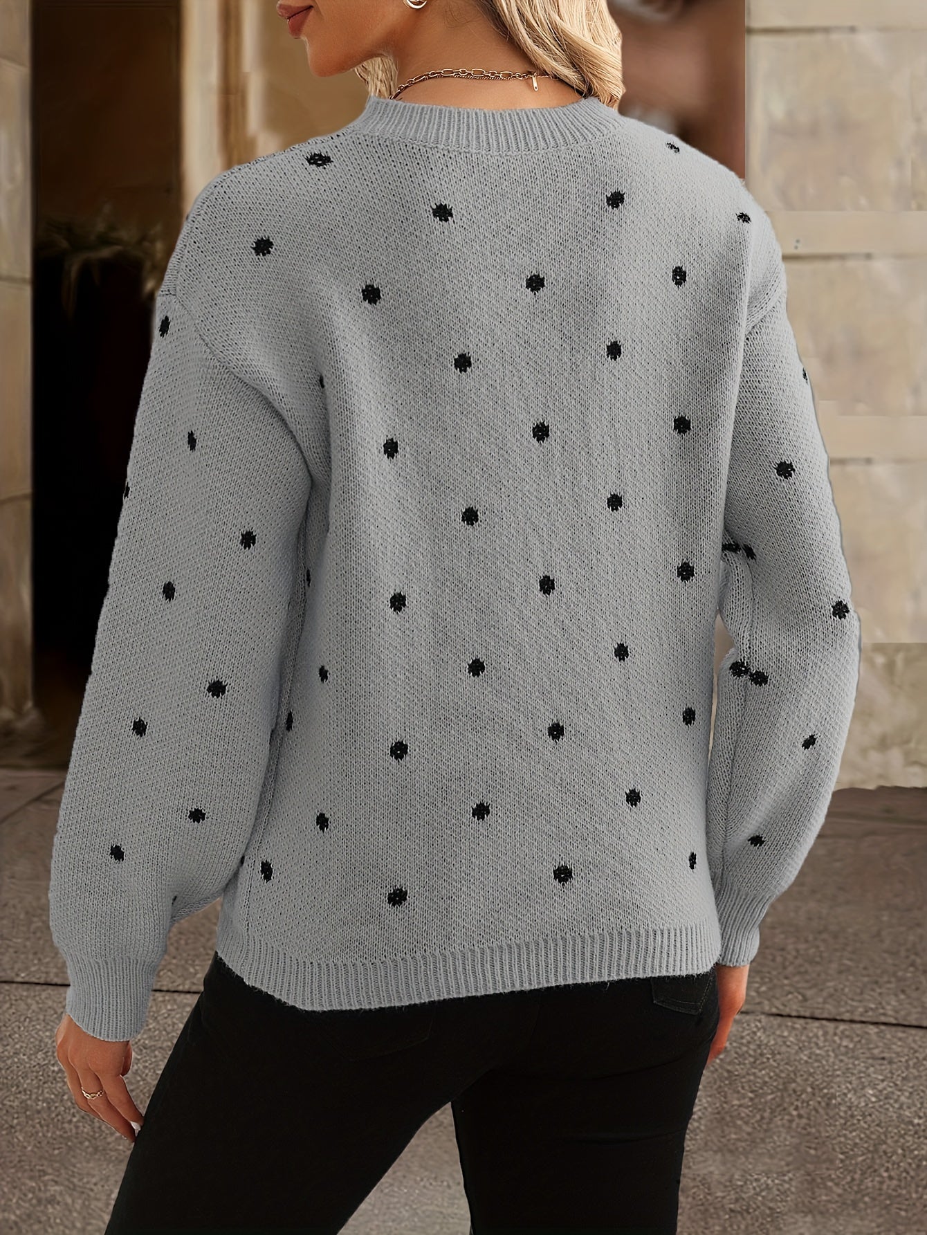 Mara Polka Dot Pullover – Lässig und stilvoll für Frauen im Herbst und Winter