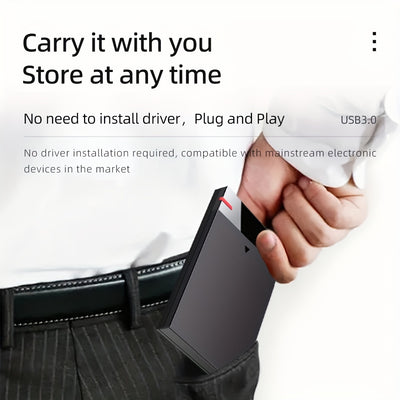 Disco duro externo portátil USB 3.0 (160 GB-500 GB, disco duro móvil de alta velocidad para portátil y teléfono)
