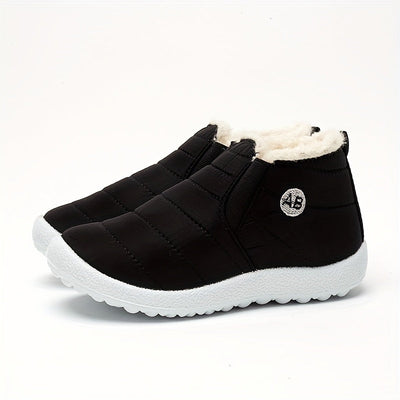 Varma, mysiga, halkfria ankelkängor i fleece, mjuka vandringskängor - Laice