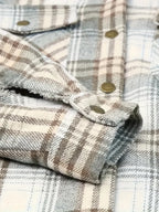 Karierte Jacke mit Reißverschluss