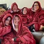 Übergroßes Sweatshirt mit Kapuze und Sherpa-Futter