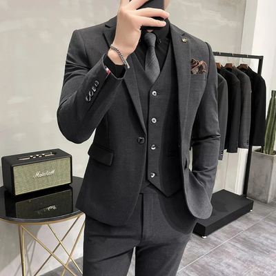 Herren Slim Fit Dreiteiliges Set | Formell