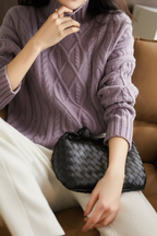 Deveny | Damen High Neck Pullover-Over | Warm