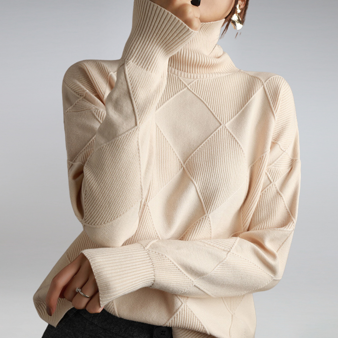 Heidi-Mode | Damen Feinstrick Rollkragenpullover