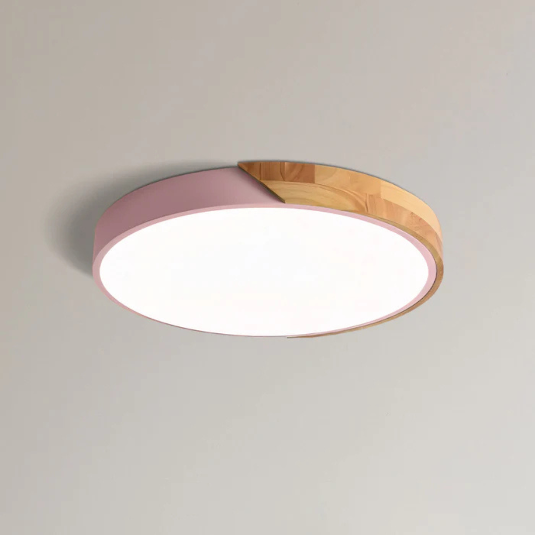 Delos - Skandinavische LED-Deckenleuchte aus Holz