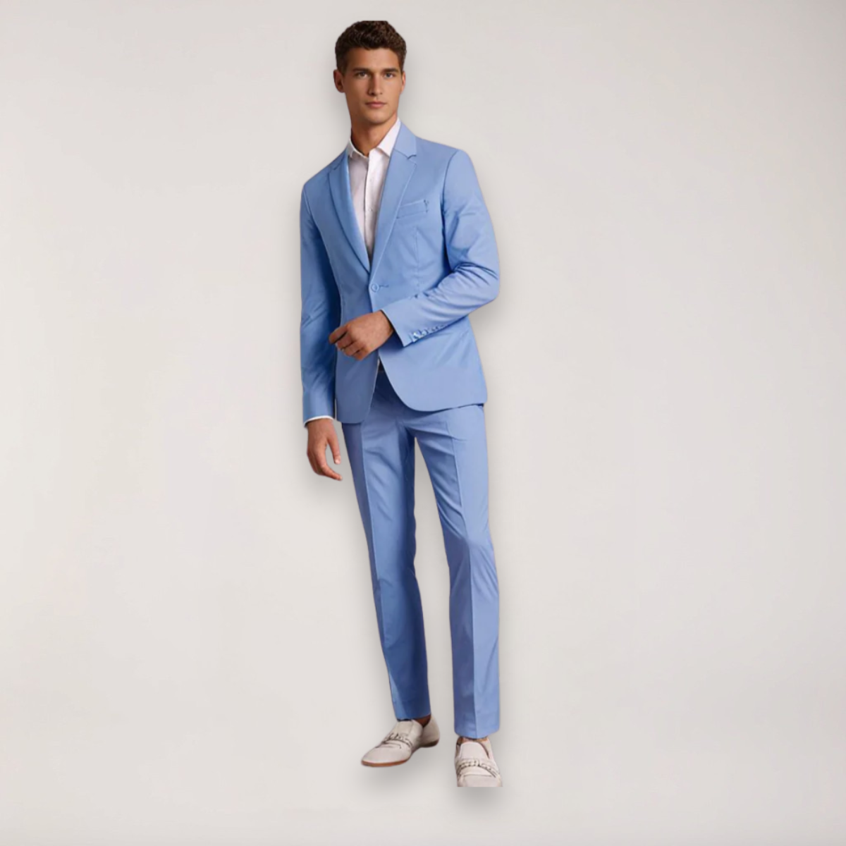 Zweiteiliger Slim Fit-Anzug für Herren - Blazer und Hose nach Maß für Hochzeiten und Veranstaltungen