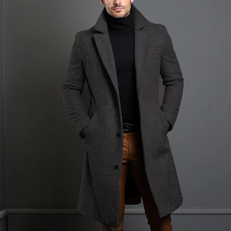 Wim | Stylischer langer Trenchcoat für den Herbst