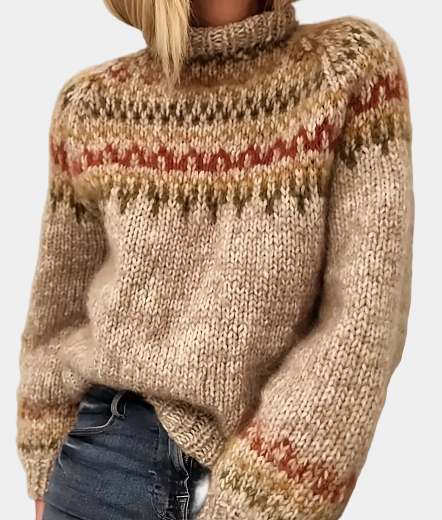 Damen-Strickpullover mit Fair Isle-Muster - Invierno