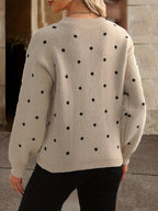 Mara Polka Dot Pullover – Lässig und stilvoll für Frauen im Herbst und Winter