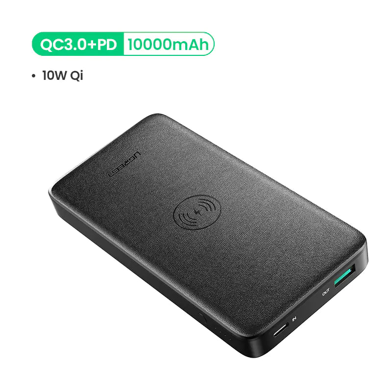 Kabellose Schnelllade-Powerbank - 10,000mAh Dual Output