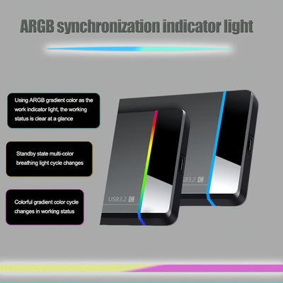 Portabel extern hårddisk USB-C & PD Fast (250 GB-500 GB, för PC, Mac och smarta enheter)