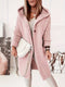 Elegante Damenstrickjacke mit Capuchon - Kasjmier Look
