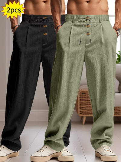 Entspanntes Luxus-Hosen-Set - Komfort und Stil ohne Kompromisse