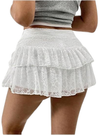 Minirock mit Rüschen luftiger Sommerstil feminin & verspielt