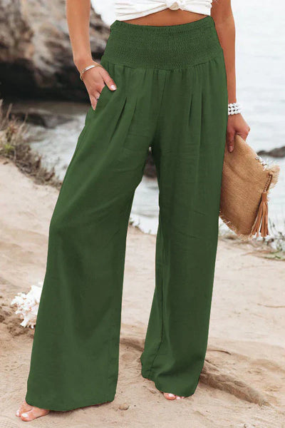 Alexandra - Hose aus soft-touch-stoff und natürliche Textur