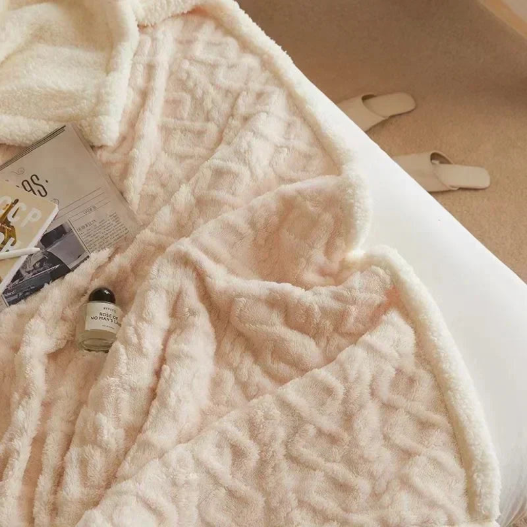 Warme Winterdecke für kalte Nächte – Dick, Flauschig & Stilvoll für Schlafzimmer & Sofa