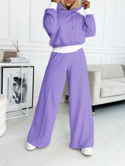 Damen-Set mit Kapuzenpullover und Jogginghose - bequem, elegant und vielseitig