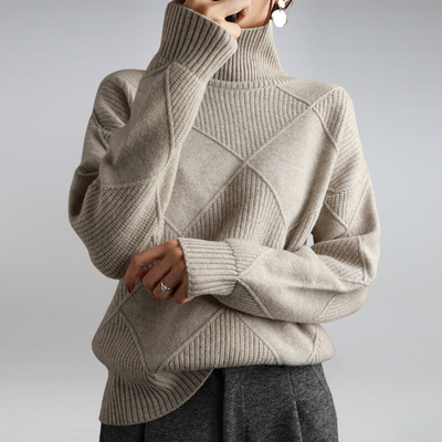 Heidi-Mode | Damen Feinstrick Rollkragenpullover